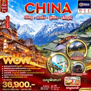 ทัวร์จีน เฉิงตู ฉงชิ่ง อู่หลง สี่ดรุณี 6วัน5คืน